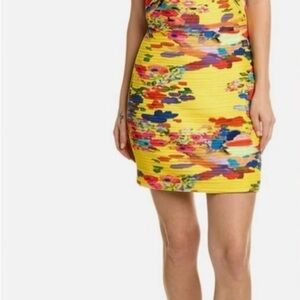 AMUR Colorful Abstract Print Dress